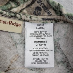 Outfitters Ridge Shirt Mens Large (42-44) Realtree Camo VTG Y2K Branches Leaves