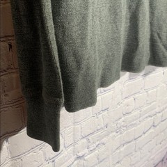 American Eagle Mens Y2K Thermal Crewneck Tee Gray Yellow Sz XL 90s Casual Cotton