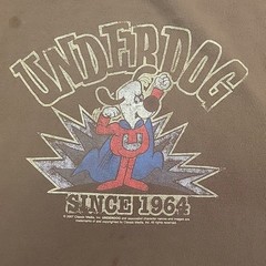 Underdog Shirt Mens XL Brown American Apparel Since 1964 Retro Cartoon TV Y2K