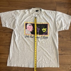 Vintage 1995 Beatles/Pope T-Shirt RARE John Paul, George, Ringo Culture -XL Read
