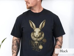 The White Rabbit Tshirt, Vintage Alice Adventures In Wonderland shirt