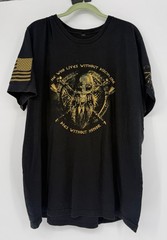 Grunt Style Viking Skull Graphic T Shirt Black XXL Military Tactical Cotton