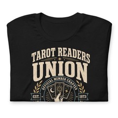 Tarot Readers Union Local 13 T-Shirt Witchy Tarot Card Reading Tee Black XS-5XL