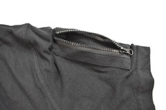 Lyrics By Lennon & McCartney Mens Come Together Zipper Pocket Black Shirt New XL
