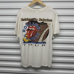 Vintage 1997 The Rolling Stones Bridges To Babylon Tour DistressedT-Shirt Size L