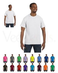 Hanes Tagless Short Sleeve 6oz Comfort Cotton T-Shirt S-5XL 5250 Plain Blank Tee