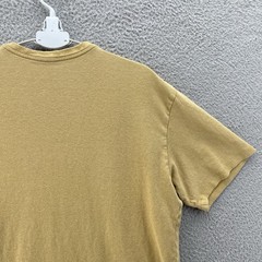Patagonia T-Shirt Men Small Yellow Hemp Organic Cotton Chest Pocket Sustainable