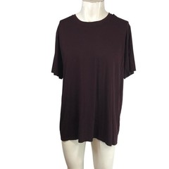 Vince Mens Pima Cotton Crew Neck T-Shirt Burgundy XL Short Sleeve Tee