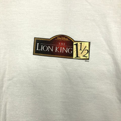 2004 Y2K Walt Disney Lion King 1 1/2 Comedy Musical Movie Promo T-Shirt Size L