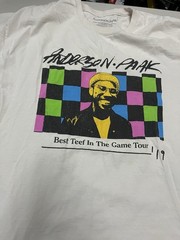 Anderson Paak Best Teef in the Game Tour 19 Men’s T Shirt XL White Tour *stain*