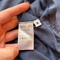 Universal Works Faded Pocket T-Shirt Navy Size M Made in Portugal