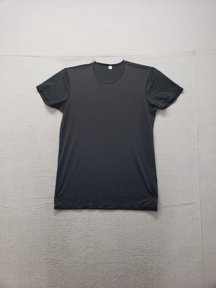 Uniqlo Airism Men T Shirt S Black Crew Neck Short Sleeve Stretch Pullover Casual