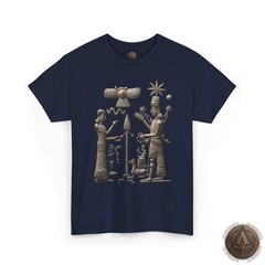Anunnaki Assyrian Winged Disc T-Shirt, Ashurnasirpal II Ancient Aliens Tee