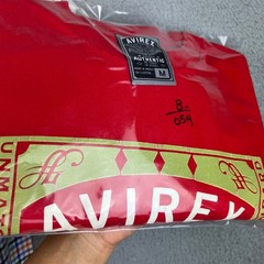 Avirex Mens Superior Grade Authentic Graphic T-Shirt Red Size M Warrior Pack NYC