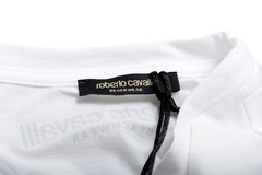 Roberto Cavalli “Beachwear” Men’s White Graphic Print T-Shirt US 2XL IT 56