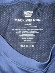 MACK WELDON FOR DAILY WEAR MENS T SHIRT NYLON POLYESTER SPANDEX L LARGE EUC