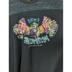 LEGO Batman Movie T-Shirt Mens XL DC Comics Welcome to Jokerville Graphic Casual