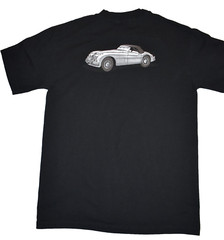 Vtg Jaguar XK 150 (car on back) Black T Shirt Size M with Jaguar Neck Label