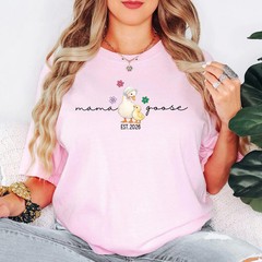 Mama Goose Shirt, New Mom Gift, Pregnancy Announcement Tee