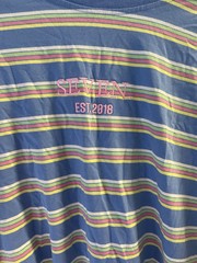 Weiv Stripes Pastel Men’s Tshirt Seven EST 2018 Embroidered M NWT
