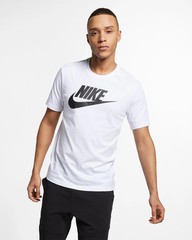 Nike SportSwear, Men’s Logo Printed T-Shirt – White, Black