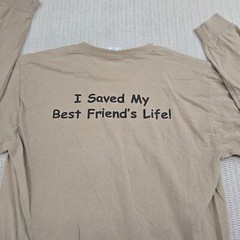Doberman Rescue of North Texas Shirt Mens Medium Beige Long Sleeve Animal Rescue
