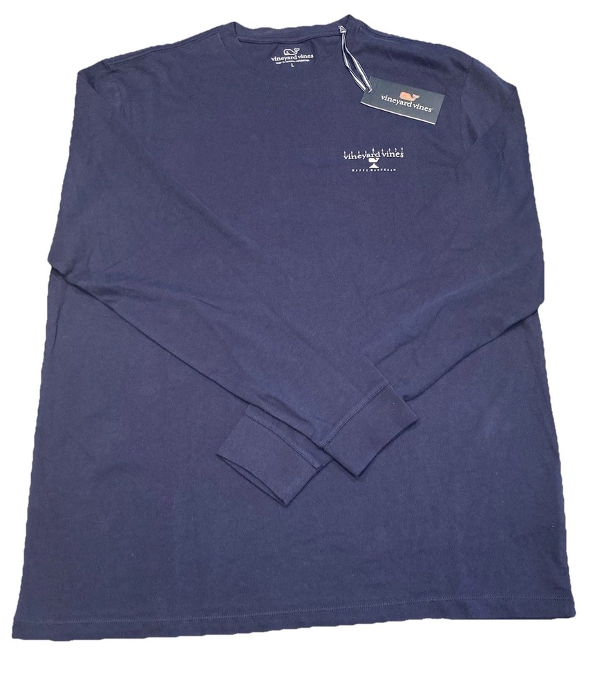 Vineyard Vines Happy Hanukkah Shirt Mens Large Blue Graphic NWT, $49.50 MSRP