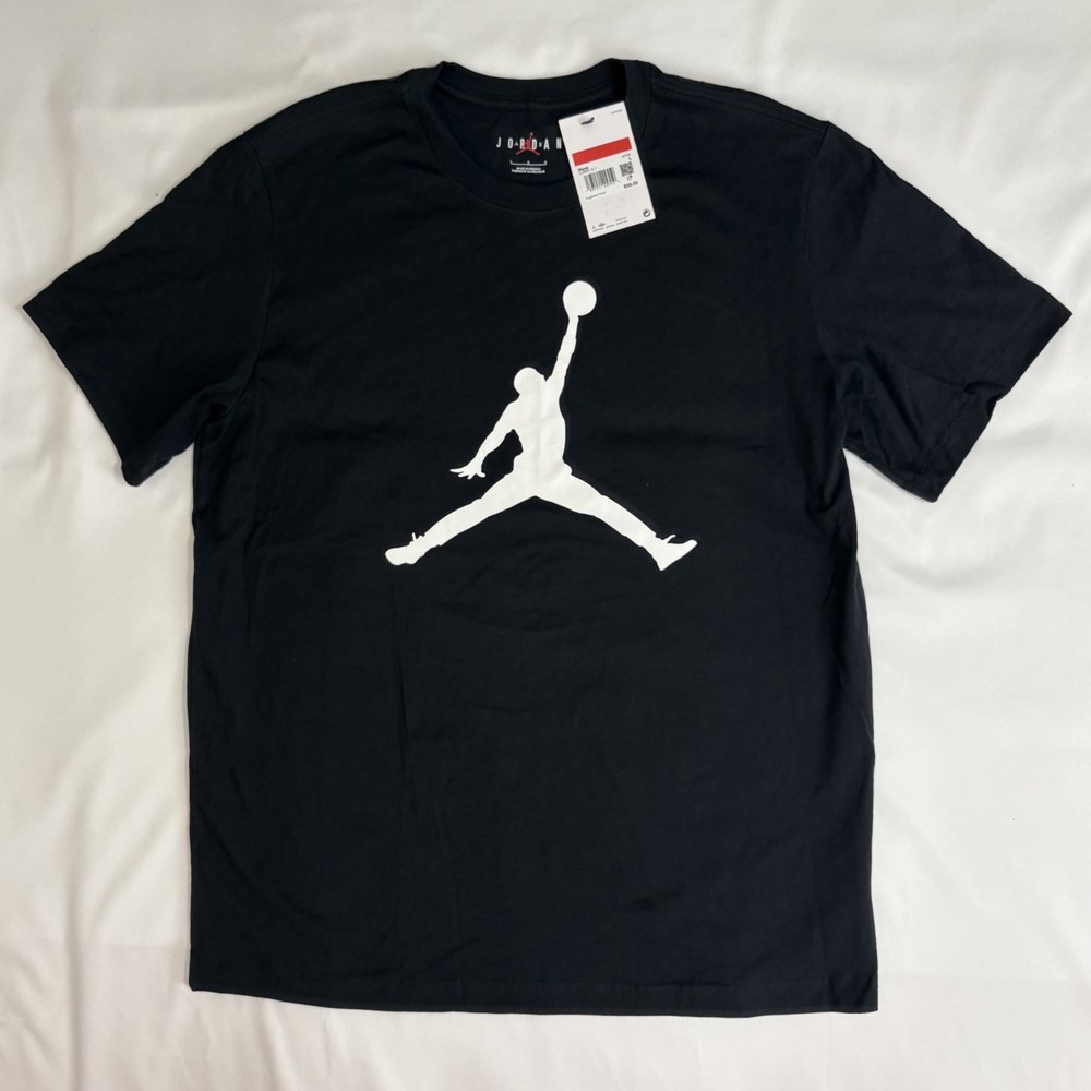 Nike Air Jordan Men’s Black T-Shirt Sz Large Big Jumpman Logo NEW CJ0921-011