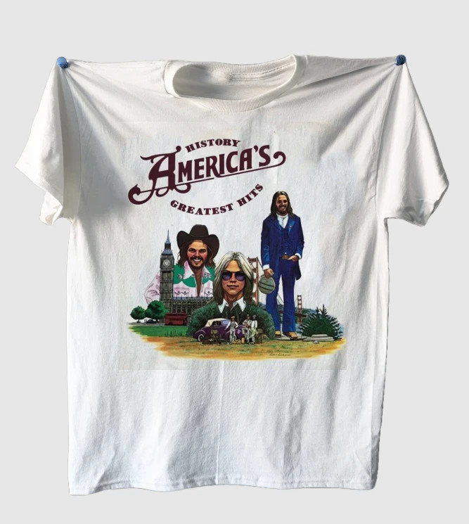 America band Greatest Hits White Cotton T Shirt Full Size S-5XL