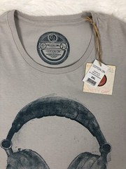 DJ Studio Headphones Design Men’s Gray 100%Cotton NWT Seze XXL