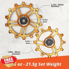 IMPALAPRO Jockey Wheels 12T-14T Orange