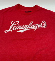 Leinenkugels Beer Classic Retro Logo Men’s Vintage Red Modern T-Shirt Size Large