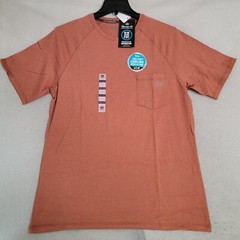 DICKIES Shirt Mens LARGE L RED BROWN OUTDOOR WORKWEAR FAST DRY Cooling UV 30 NWT