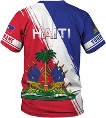 Personalized Haiti Patriotic Shirt , Haiti Flag Jersey Shirt S-5XL