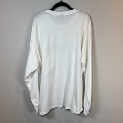 Full Send Nelk Boys Long Sleeve Shirt White Spell Out Cannabis Leaves Mens Sz XL