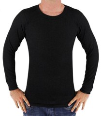 Men’s Long Sleeve Thermal Underwear Light Weight Solid Shirt