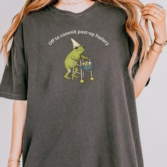 Post Surgery Funny Frog Shirt, Knee Hip Shoulder Ankle Replacement Recovery Gift