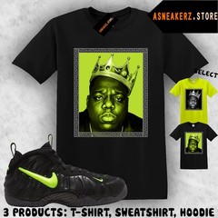 Tee Shirt Matching Foamposite Pro Voltage 2026 Match Sneaker IMO Biggie T-Shirt
