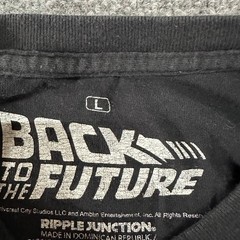 Ripple Junction T-Shirt Mens Size L Black Back to the Future Movie Graphic Tee