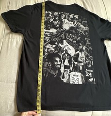 kobe bryant statue day t shirt graphic tee collage Black & White XL