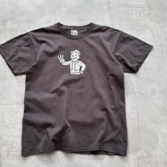 RARE Vintage 2008s Fallout 3 Promo T Shirt Vault Boy Game Playstation