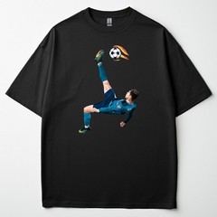 Cristiano Ronaldo Bicycle Kick Soccer Shirt CR7 Graphic Tee Evergreen Fan Gift