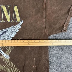 Nirvana Shirt Mens XL Brown In Utero Angel Live 93 Tour Graphic Tee Rock Music