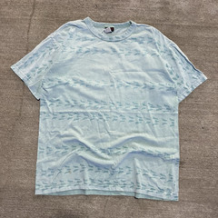 Gramicci Men’s Geometric Pattern Blue Crew Neck Short Sleeve T-Shirt Size M Mens