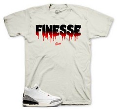 Shirt Match Jordan 3 White Cement Reimagined – Finesse Tee