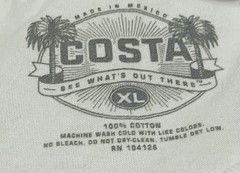 NEW Costa Del Mar Tank Top Men’s Size XL White Red Blue American Flag Logo