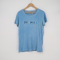 Disney Parks Disneyland Resort Passholder T-Shirt Blue Mineral Wash XXL