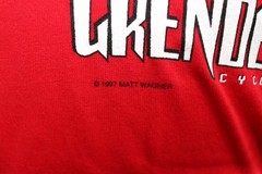 NOS Vintage 1997 Matt Wagner GRENDEL Red Comic Graphitti T Shirt MULTIPLE SIZES