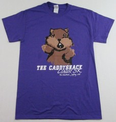 THE CADDYSHACK CLASSIC 5K Trail Race Jaffrey NH Souvenir T Shirt Sz S (NWOT)