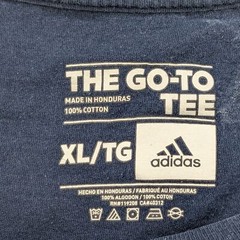 Adidas Shirt Mens XL The Go-To Tee Logo Graphic Crewneck Blue Athletic Casual